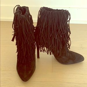 Zara fringe booties!!! Size 37